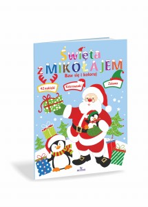 Święta z Mikołajem. Baw się i koloruj