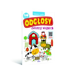 Odgłosy zwierząt wiejskich - kolorowanka z kodem QR 