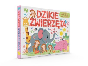 Książka edukacyjna z puzzlami. Dzikie zwierzęta
